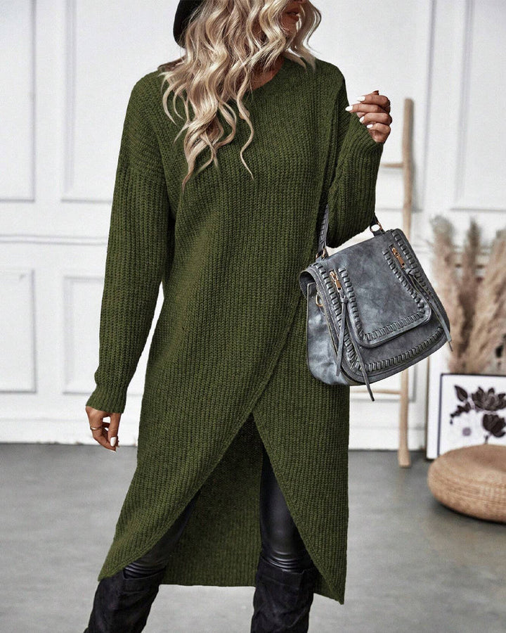 La Vie d'Amsterdam | Elena™ | Lange Effen trui-jurk