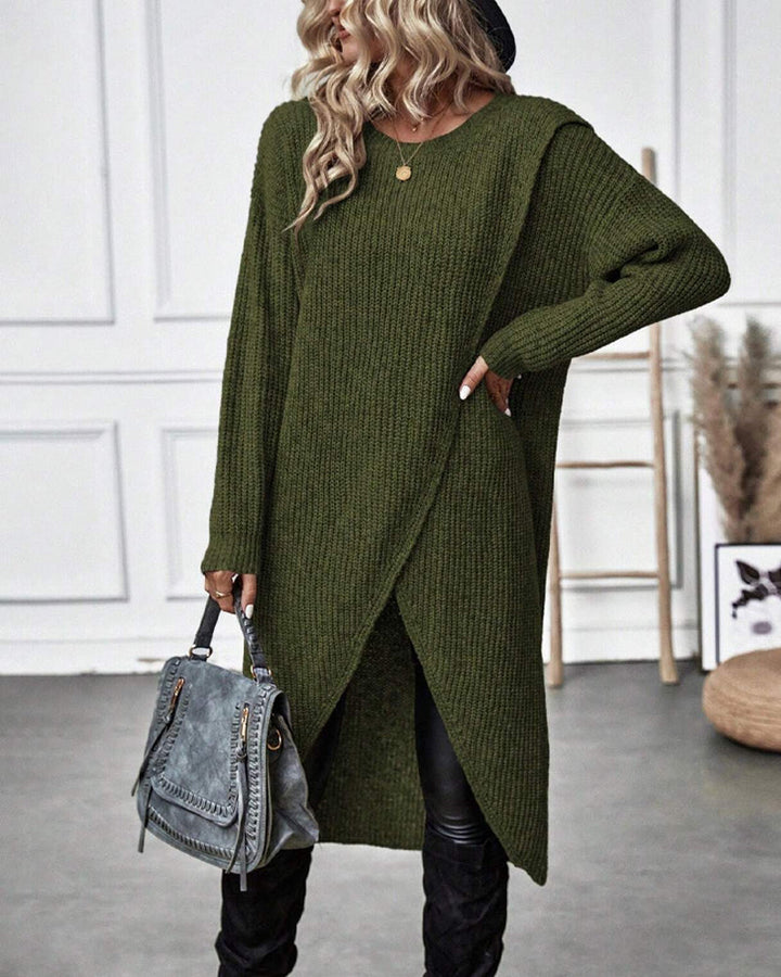 La Vie d'Amsterdam | Elena™ | Lange Effen trui-jurk