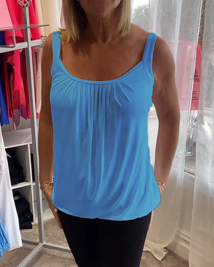 La Vie d'Amsterdam - Casual mouwloze top met plooi