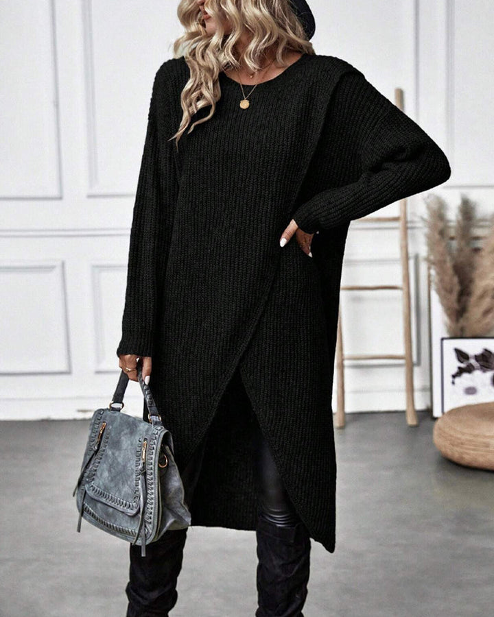 La Vie d'Amsterdam | Elena™ | Lange Effen trui-jurk