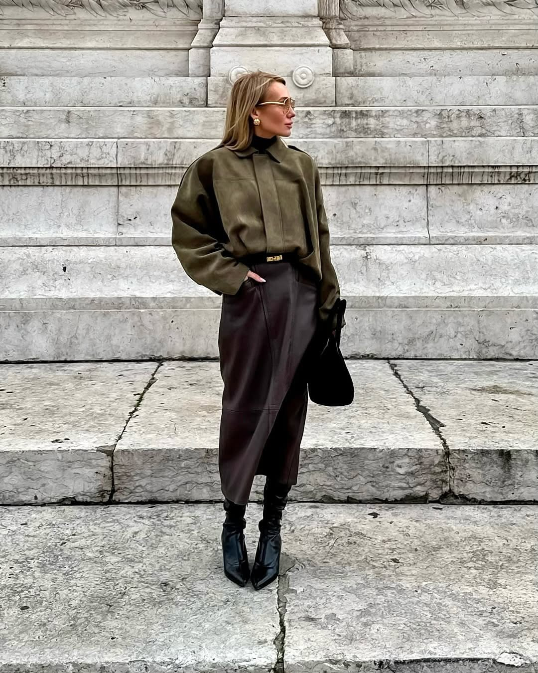 La Vie d'Amsterdam | Fabiane | Oversized  Leren Jas
