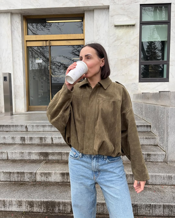 La Vie d'Amsterdam | Fabiane | Oversized  Leren Jas