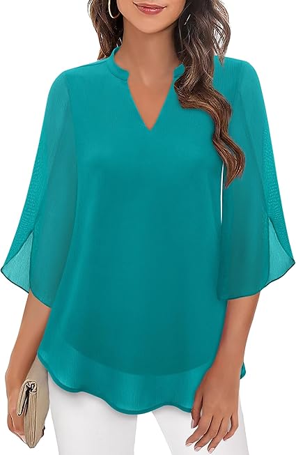 La Vie d'Amsterdam - Petra – Chiffon A-lijn blouse