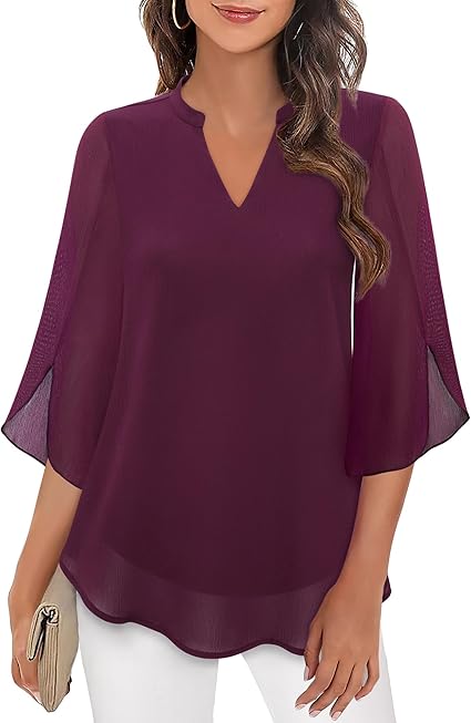 La Vie d'Amsterdam - Petra – Chiffon A-lijn blouse