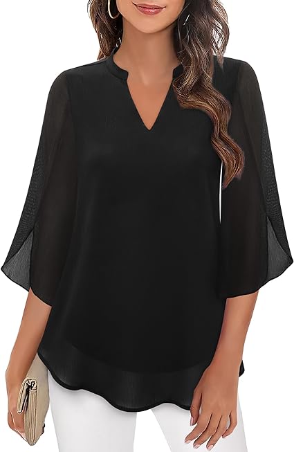 La Vie d'Amsterdam - Petra – Chiffon A-lijn blouse