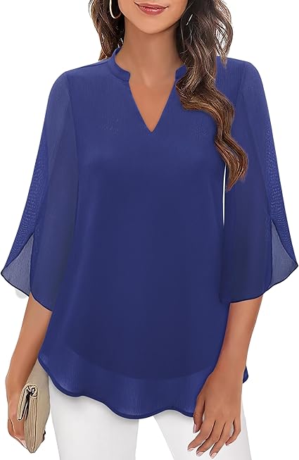La Vie d'Amsterdam - Petra – Chiffon A-lijn blouse