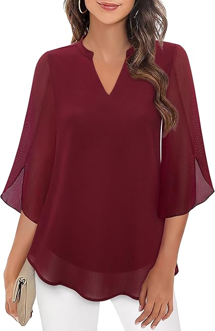 La Vie d'Amsterdam - Petra – Chiffon A-lijn blouse