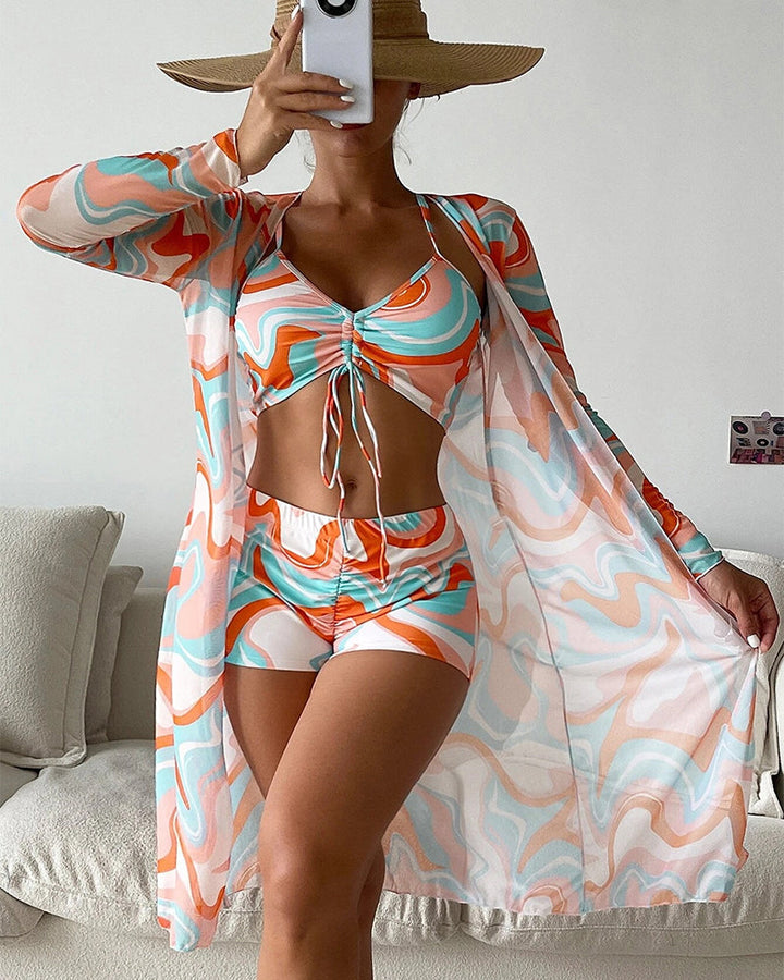 La Vie d'Amsterdam | 3-Delige Bikini Set met Print