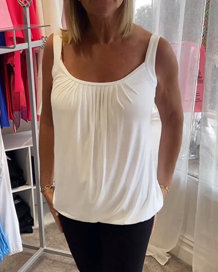 La Vie d'Amsterdam - Casual mouwloze top met plooi