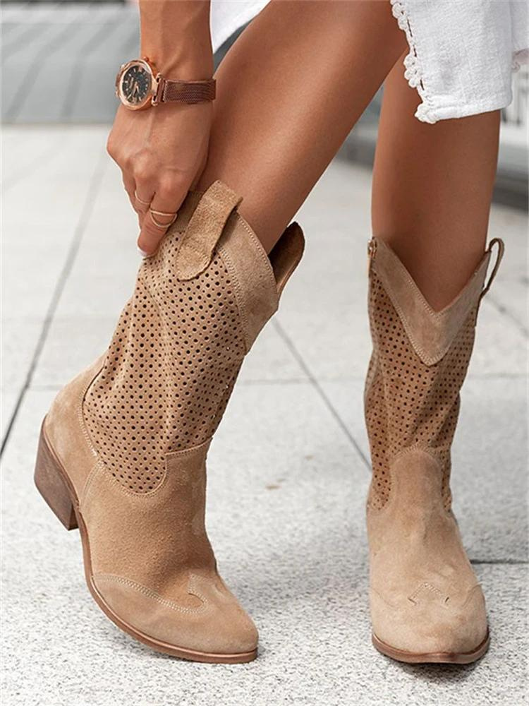 La Vie d'Amsterdam | Josiane – Stijlvolle Trendy Cowboylaarzen