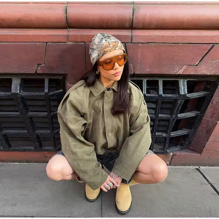 La Vie d'Amsterdam | Fabiane | Oversized  Leren Jas