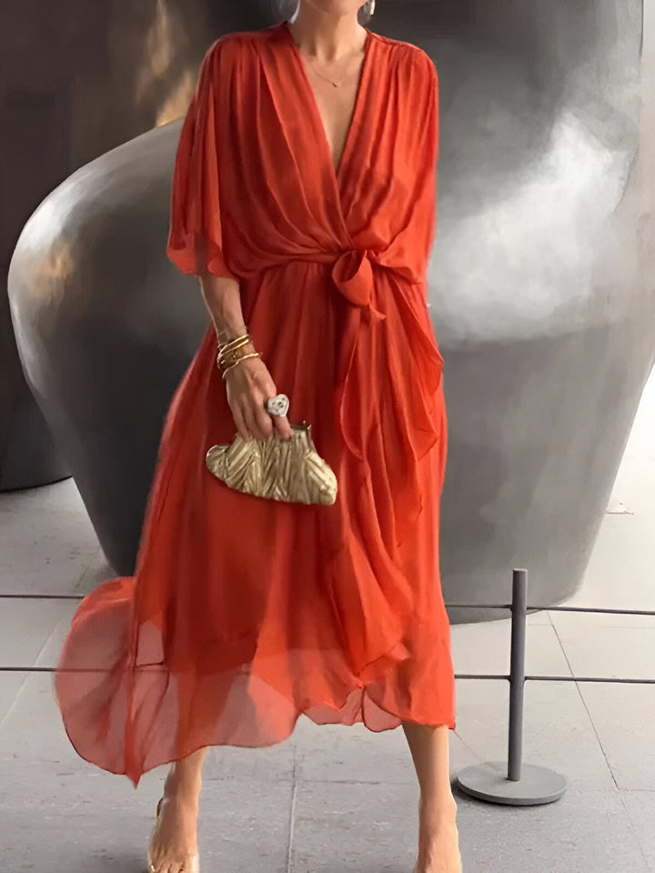 La Vie d'Amsterdam - Monica™ Jurk met V-hals