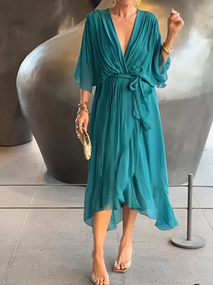 La Vie d'Amsterdam - Monica™ Jurk met V-hals