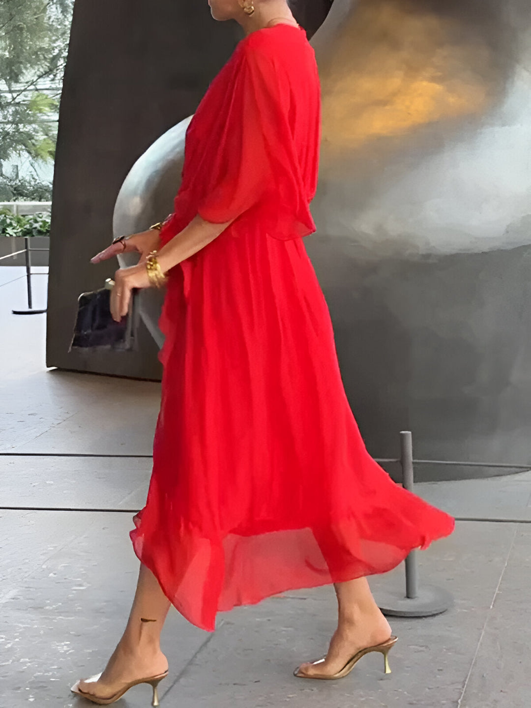La Vie d'Amsterdam - Monica™ Jurk met V-hals