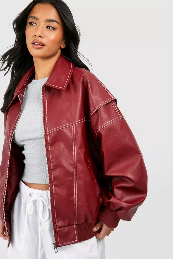 La Vie d'Amsterdam | Ava™ | Oversized Leren Jack