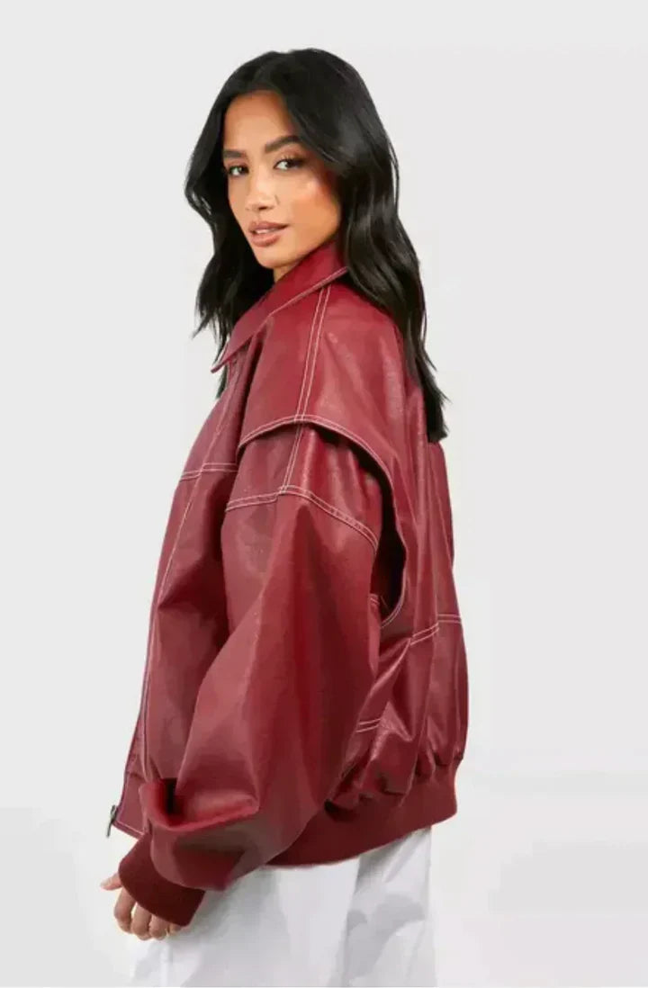 La Vie d'Amsterdam | Ava™ | Oversized Leren Jack
