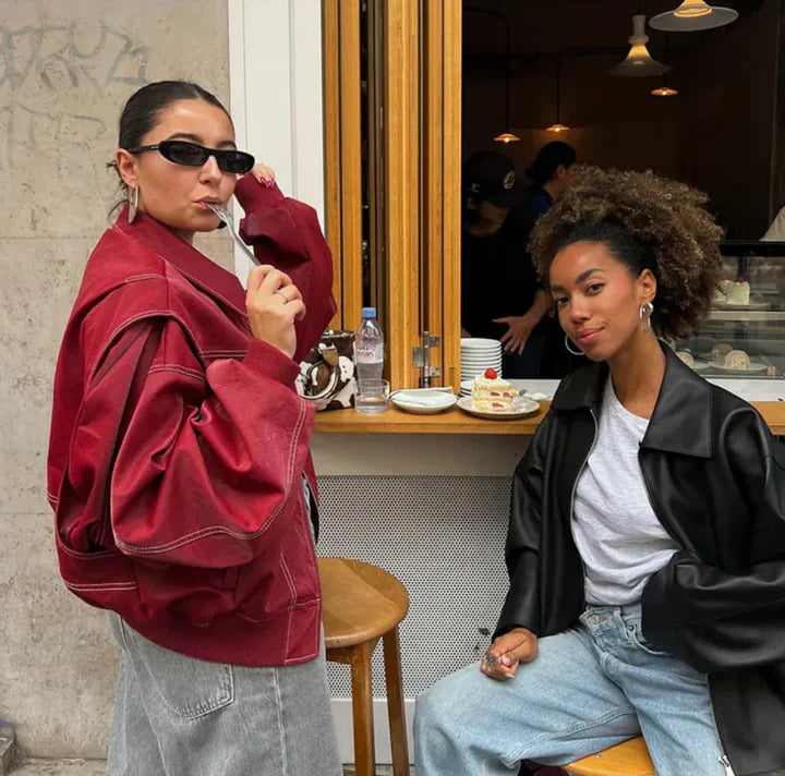 La Vie d'Amsterdam | Ava™ | Oversized Leren Jack