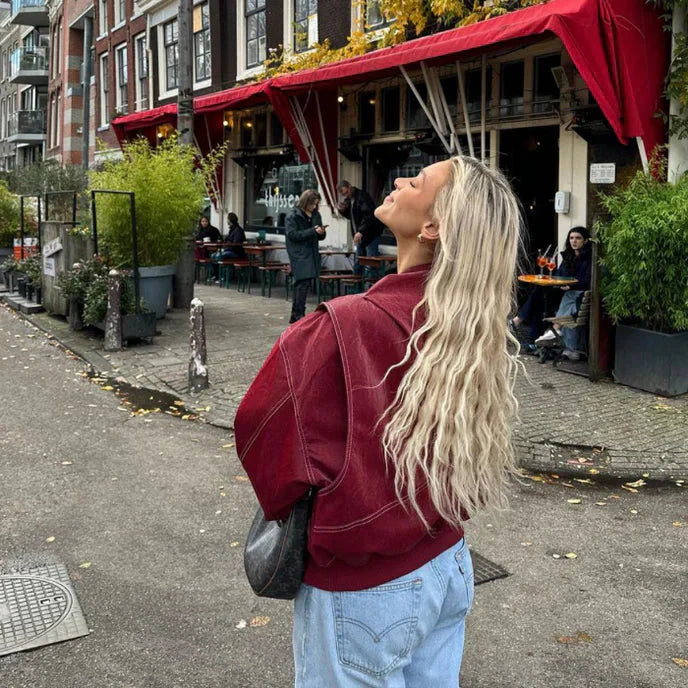 La Vie d'Amsterdam | Ava™ | Oversized Leren Jack